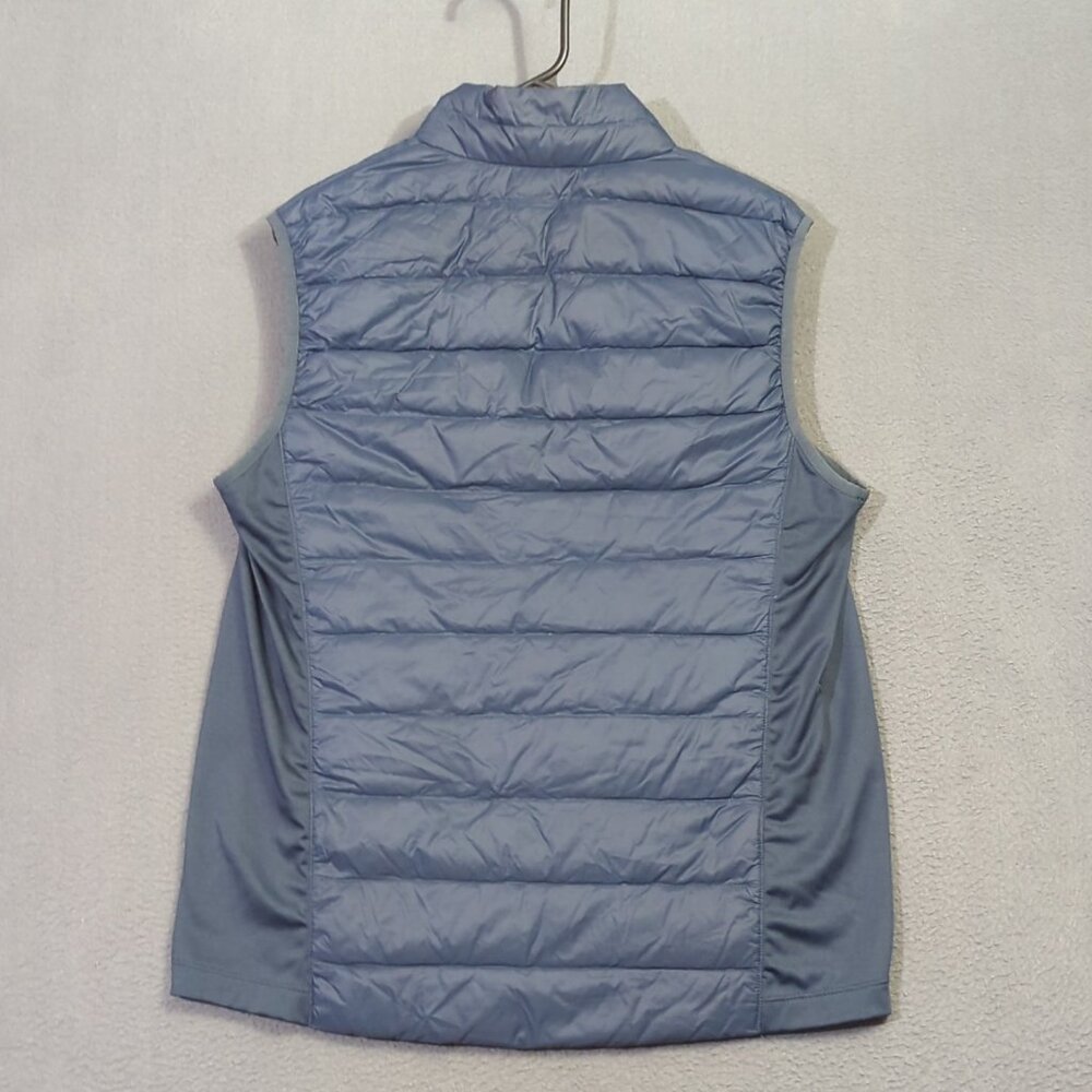 Eddie Bauer Vest Men's M Blue Down 550 Puffer Full Zip Outdoor Hiking Camp - Picture 8 of 12